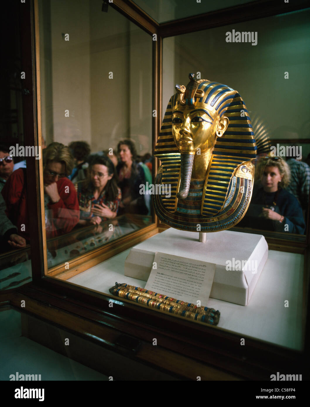 Die Maske des Tutanchamun, Ägyptisches Museum, Kairo, Ägypten Stockfoto