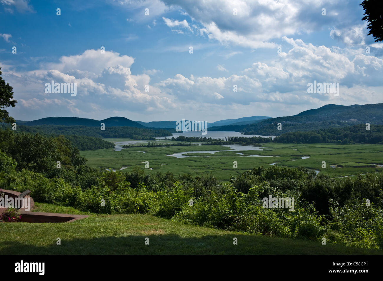 Verfassung Marsh Heiligtum und Hudson Highlands, Cold Spring, Putnam County, Bundesstaat New York Stockfoto