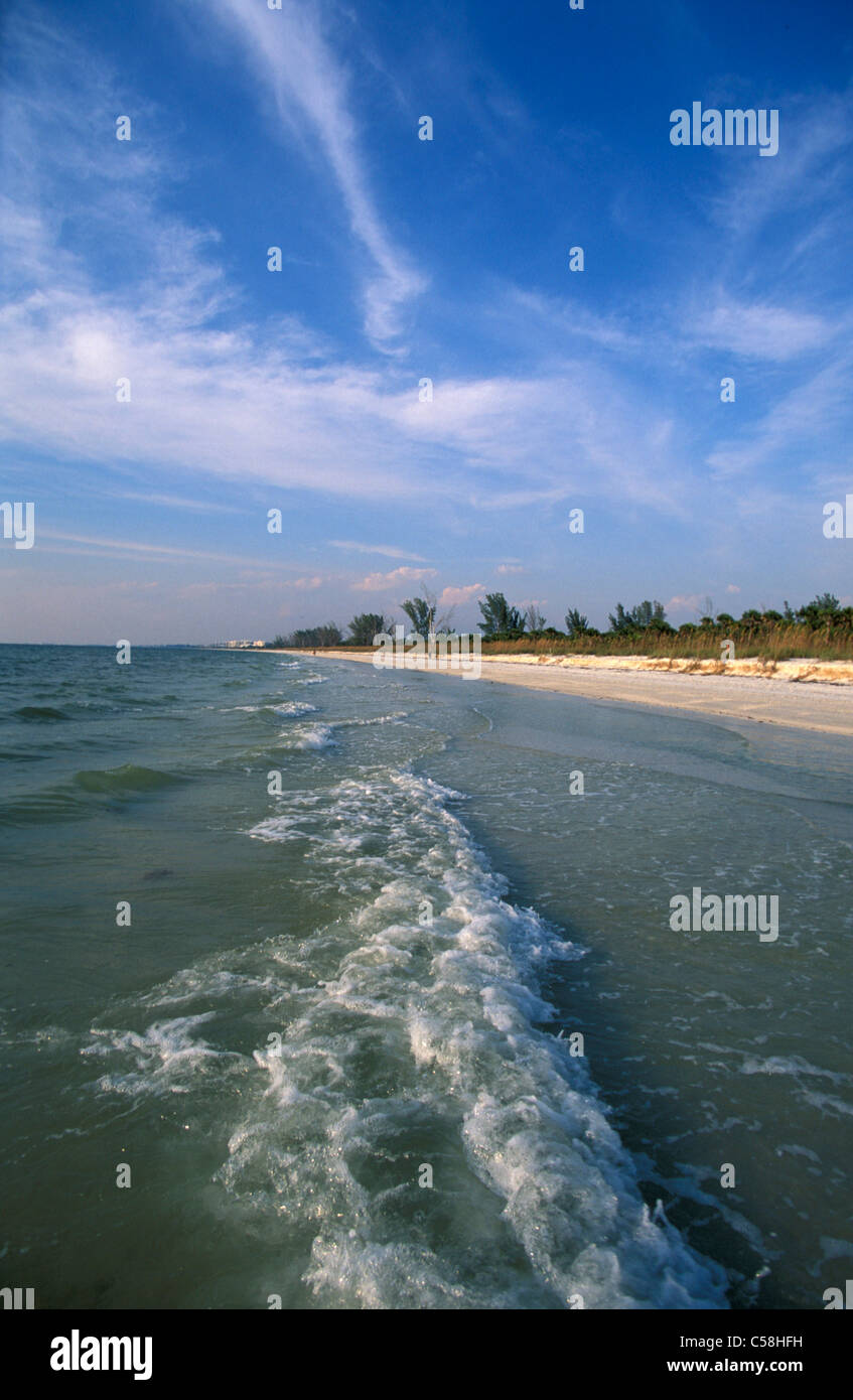 Strand, Barefoot Beach, Reserve, Bonita Beach, Florida, USA, USA, Amerika, Wellen, Strand, Meer, Natur Stockfoto