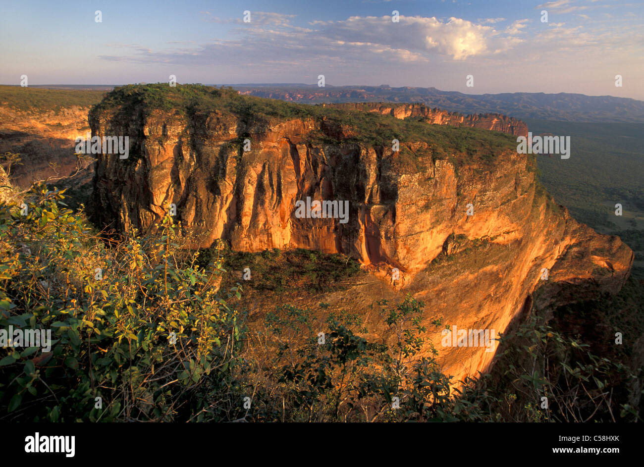 Cidade de Pedra, Chapada Dos Guimares in der Nähe von Cuiabá, Mato Grosso, Brasilien, Südamerika, Felsen, Landschaft Stockfoto