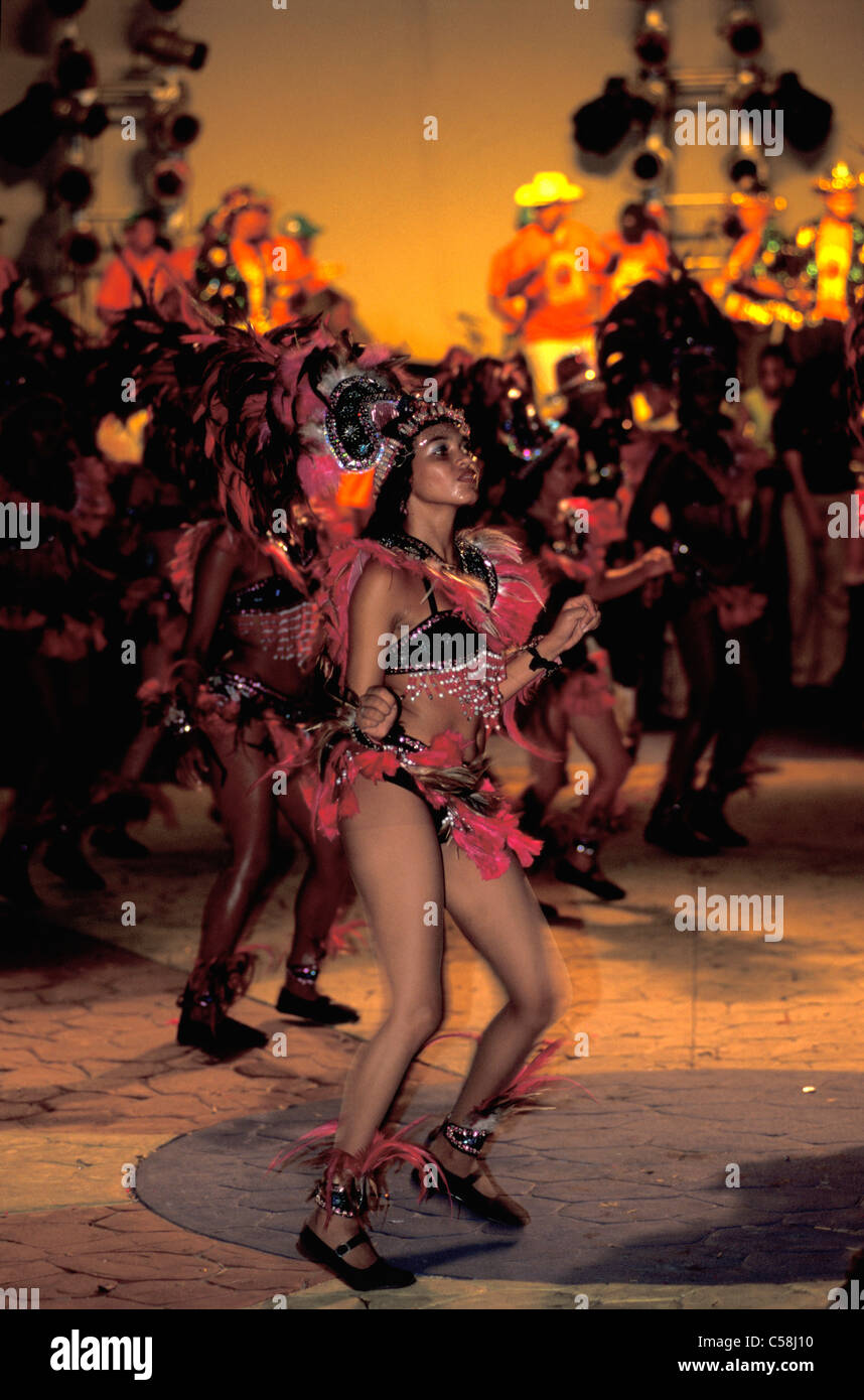 Bumba Moi Boi, Festival, Maranhao, Brasilien, Südamerika, Tänzerin, Kostüme Stockfoto
