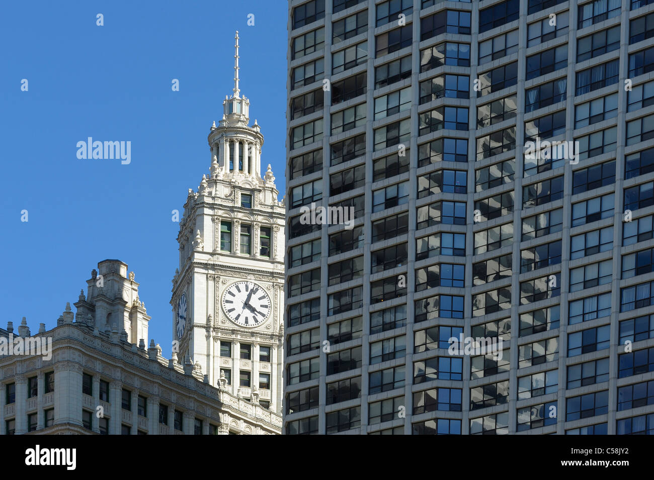 Wrigley Building, Chicago, Illinois, USA, USA, Amerika, Gebäude, Stockfoto