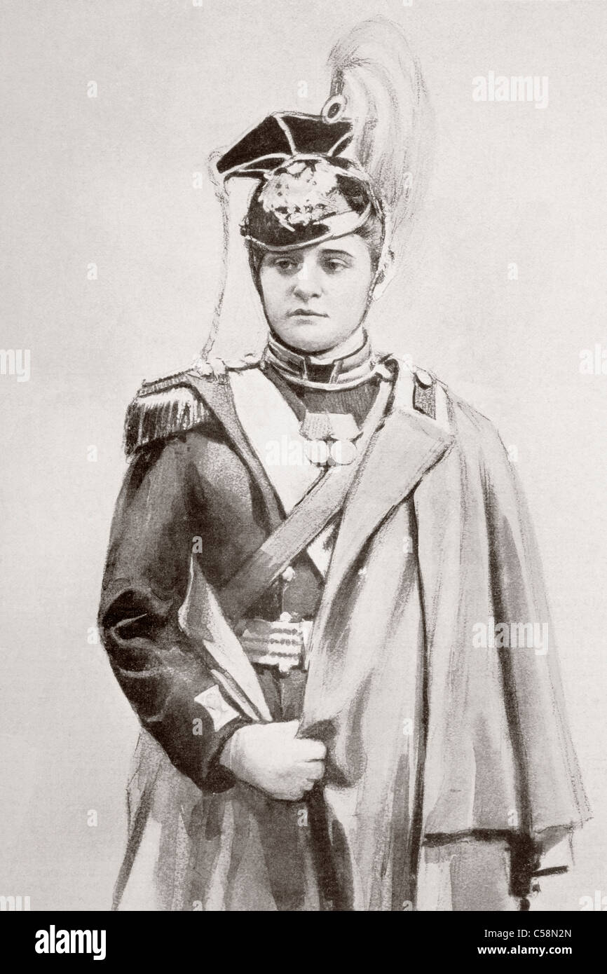 Alix von Hessen und Rhein später Alexandra Feodorovna Romanova, 1872-1918. Kaiserin-Gemahl von Russland... Stockfoto