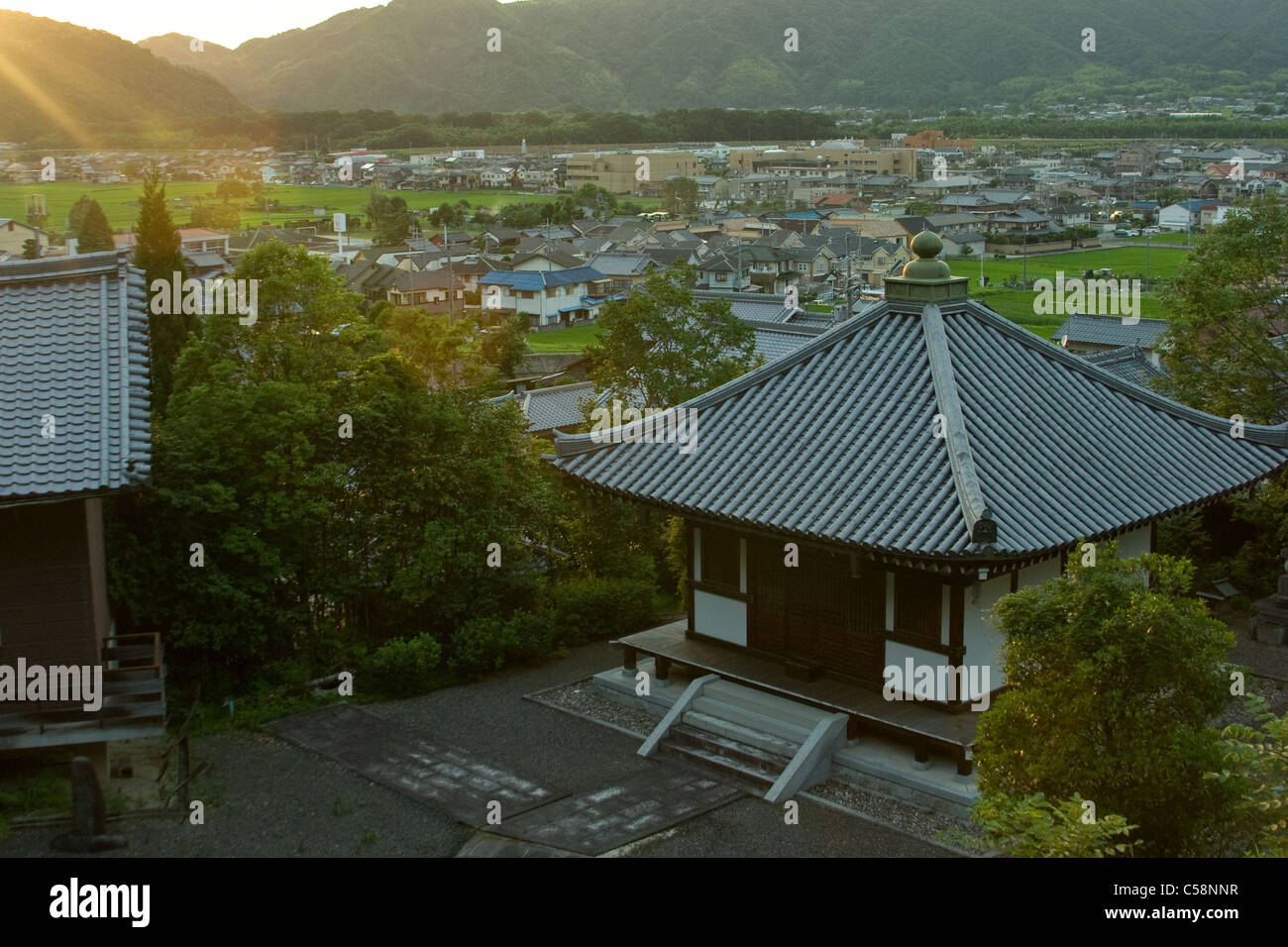Japan-Sonnenuntergang Stockfoto