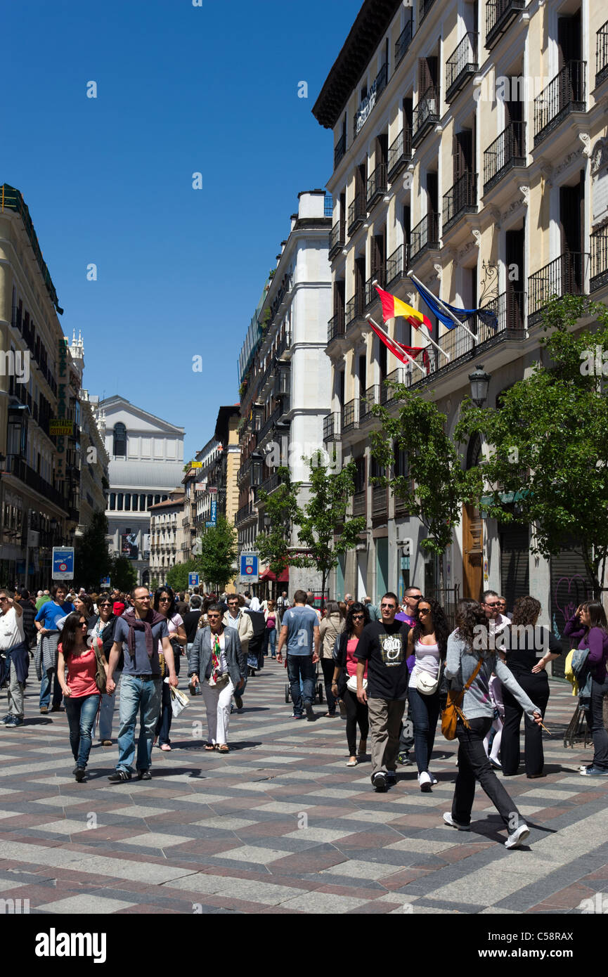 Calle del Arenal, Madrid, Spanien Stockfoto