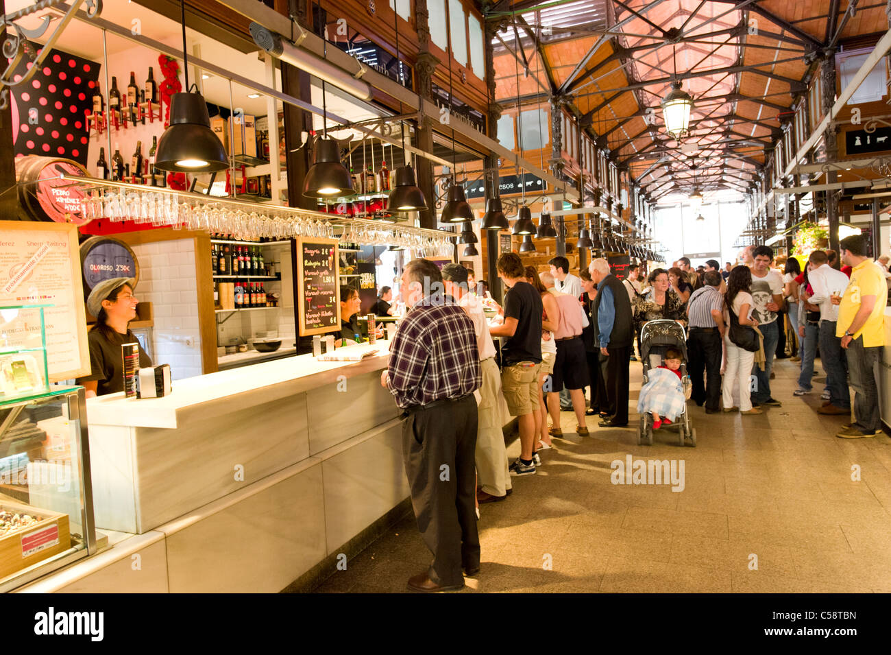 Mercado de San Miguel, Madrid, Spanien Stockfoto