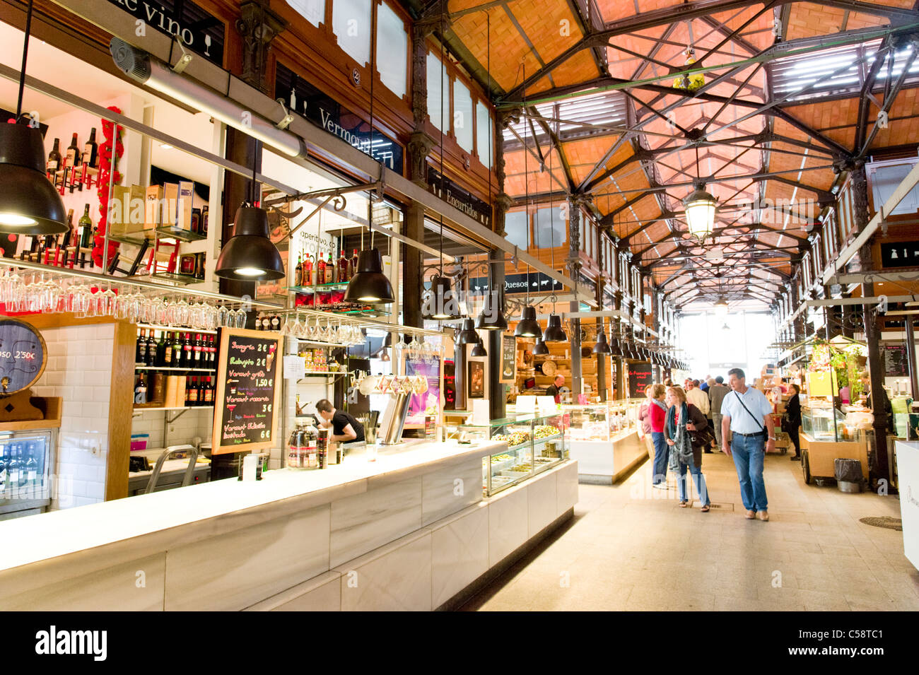 Mercado de San Miguel, Madrid, Spanien Stockfoto