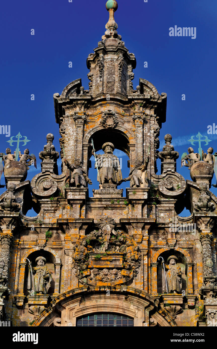 Spanien, Jakobsweg: Kathedrale von Santiago de Compostela Stockfoto