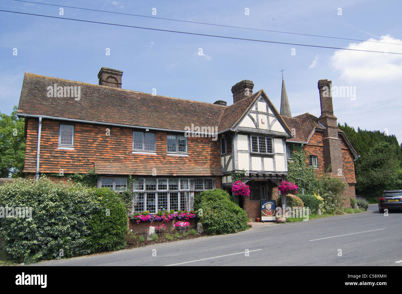 Der König Henry 8. V111 Inn, einem typischen englischen Country-Pub in Hever, Kent, England. Stockfoto