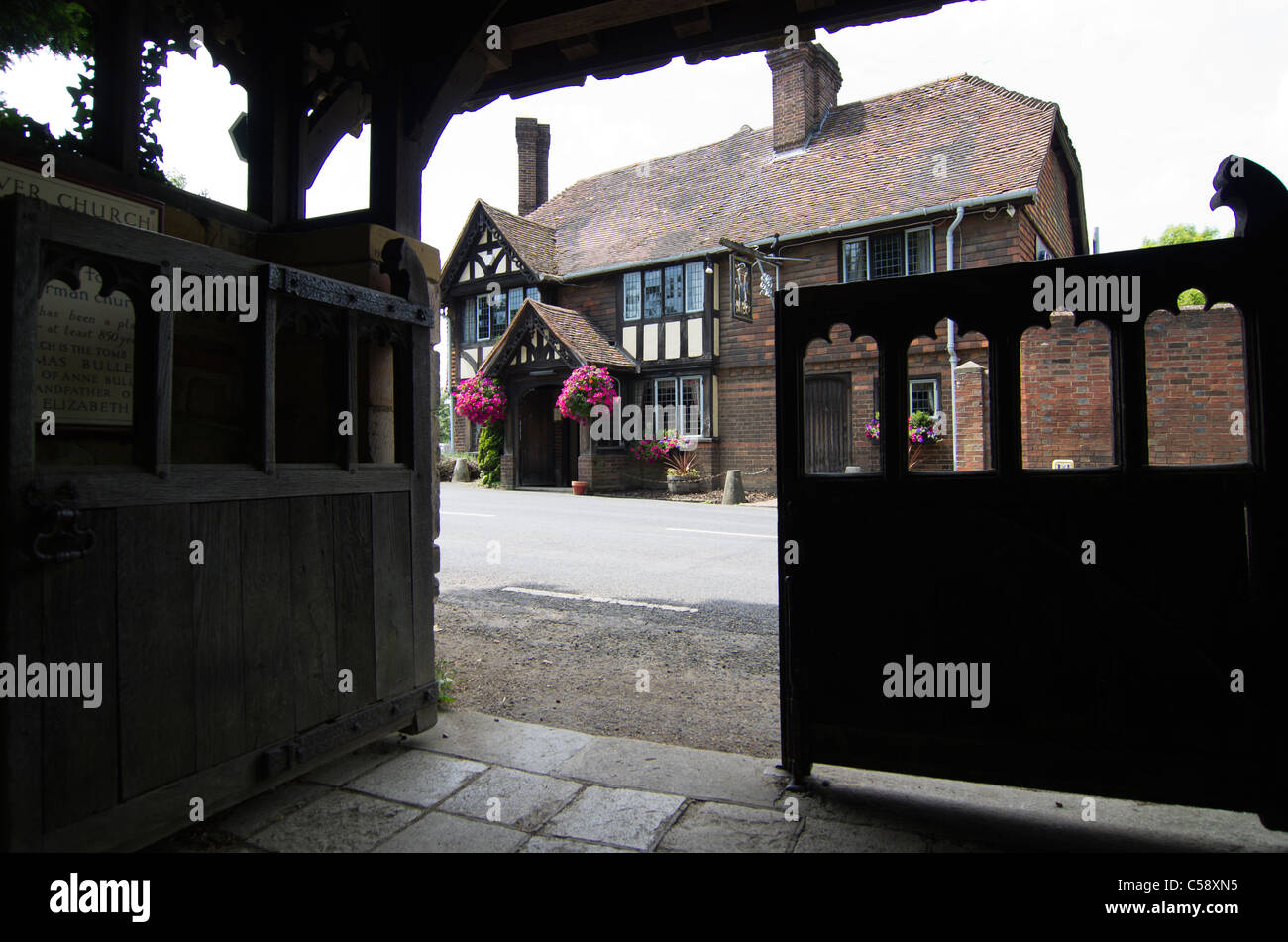 Der König Henry 8. V111 Inn, einem typischen englischen Country-Pub in Hever, Kent, England. Stockfoto