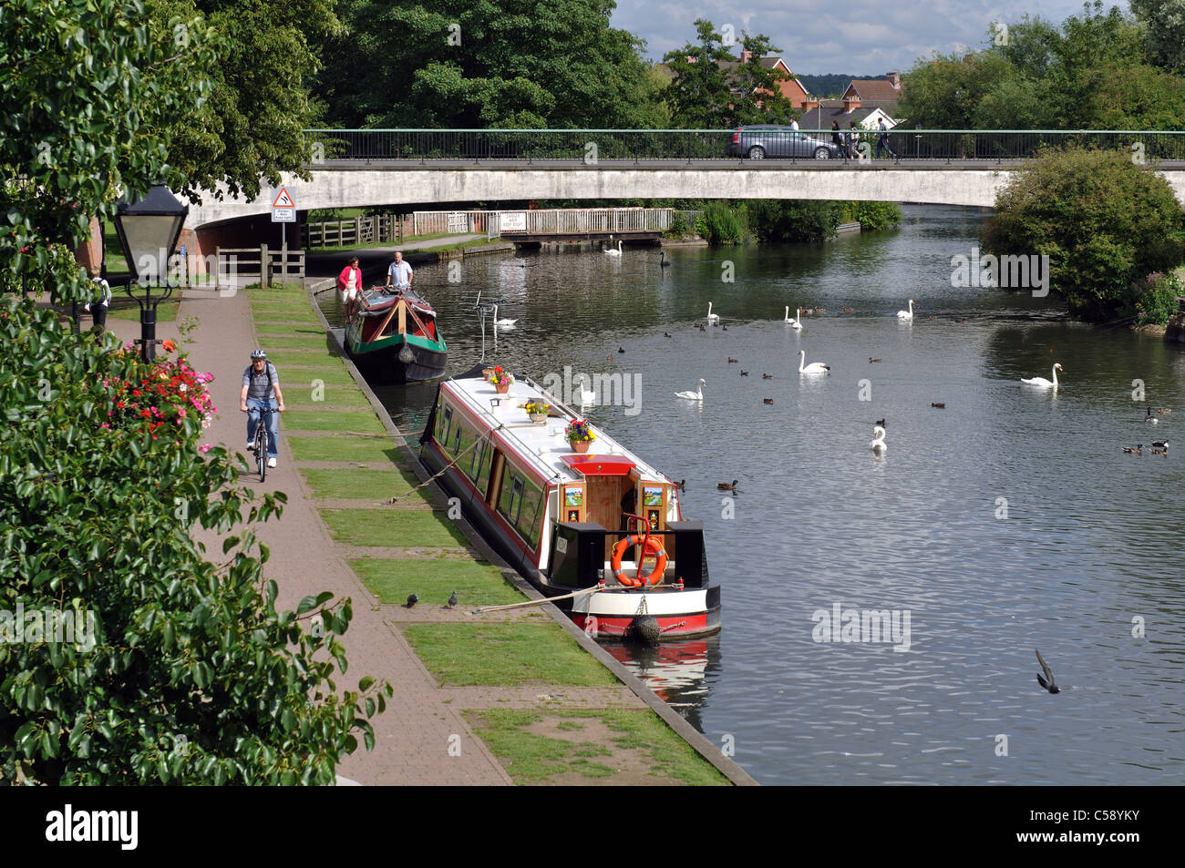 Kennet und Avon Kanal, Newbury, Berkshire, England, UK Stockfoto