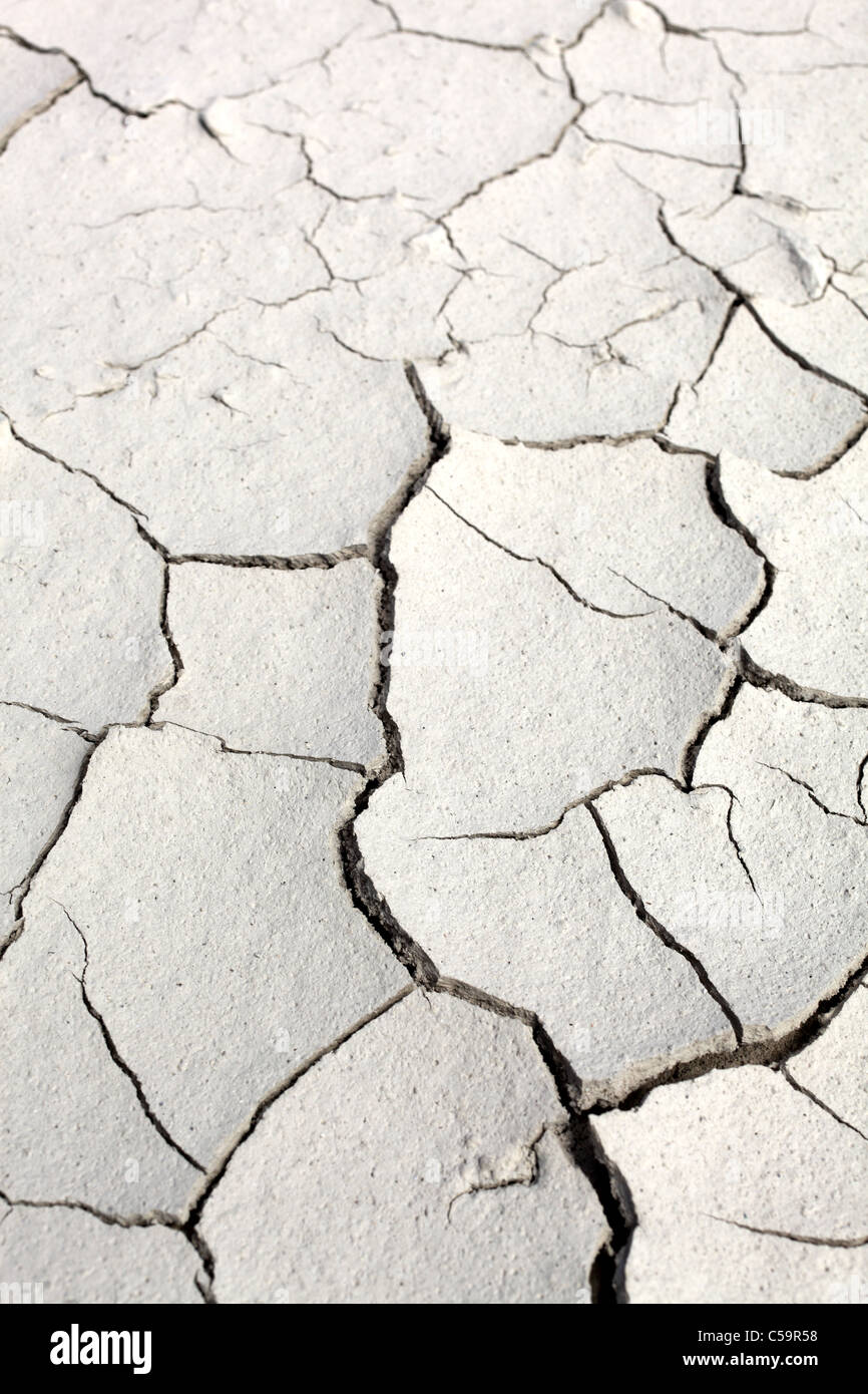 Trockene Erde Hintergrund mit crack Stockfoto