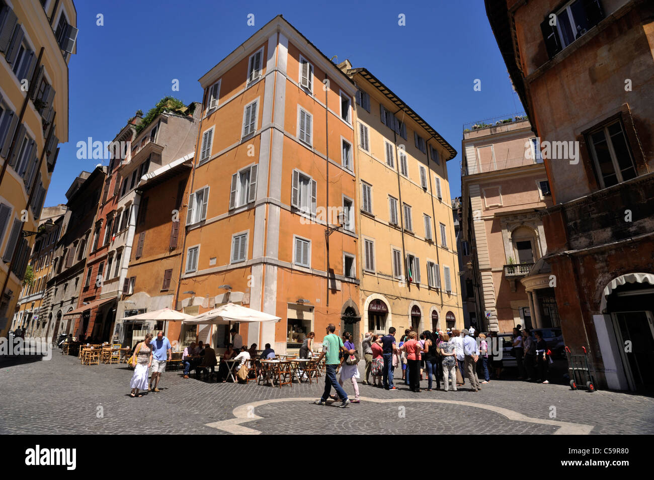 Italien, Rom, Jüdisches Ghetto, Piazza Costaguti Stockfoto