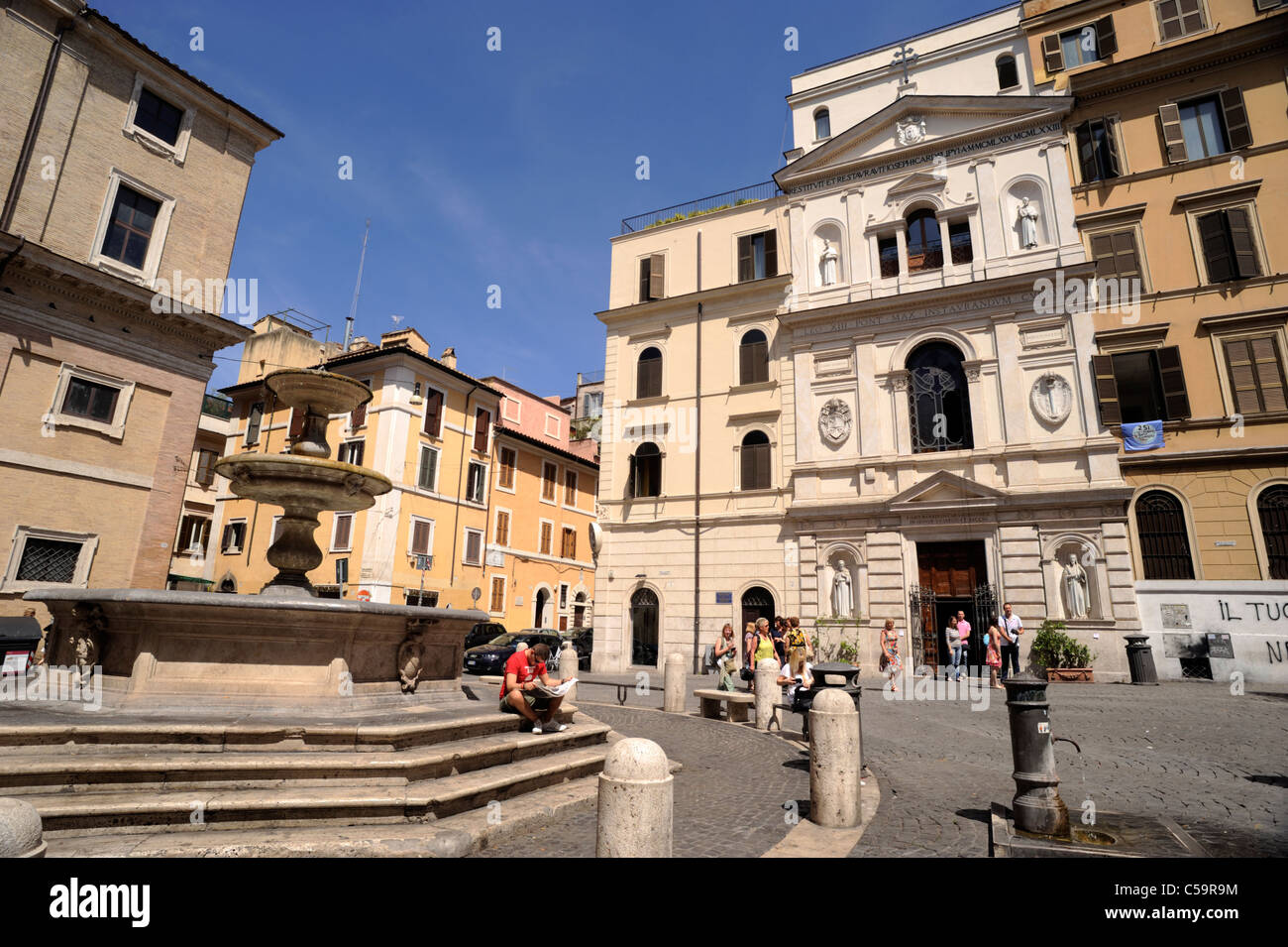 Italien, Rom, Rione Monti, Piazza della Madonna dei Monti Stockfoto