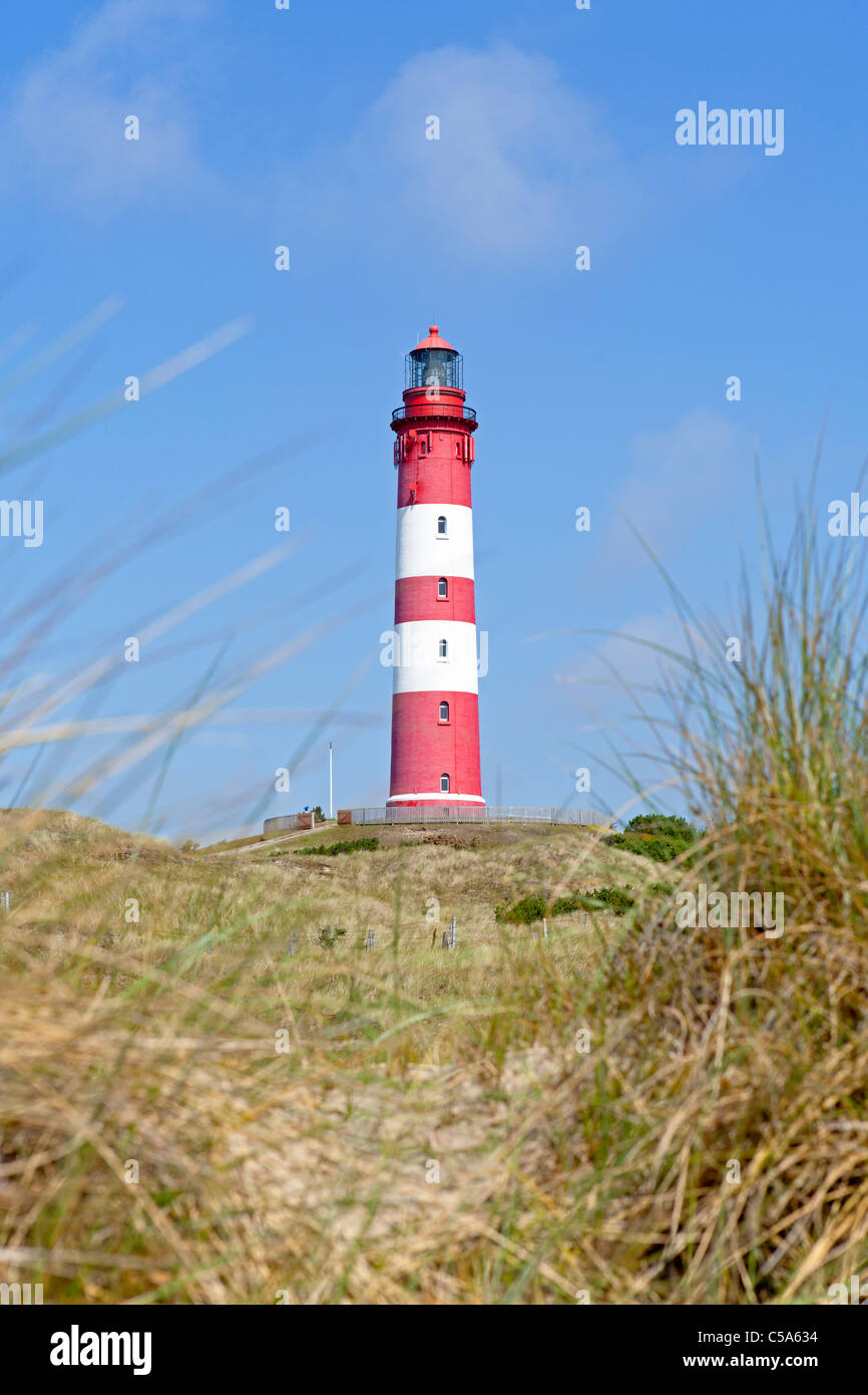 Leuchtturm, Insel Amrum, Nordfriesland, Schleswig-Holstein, Deutschland Stockfoto