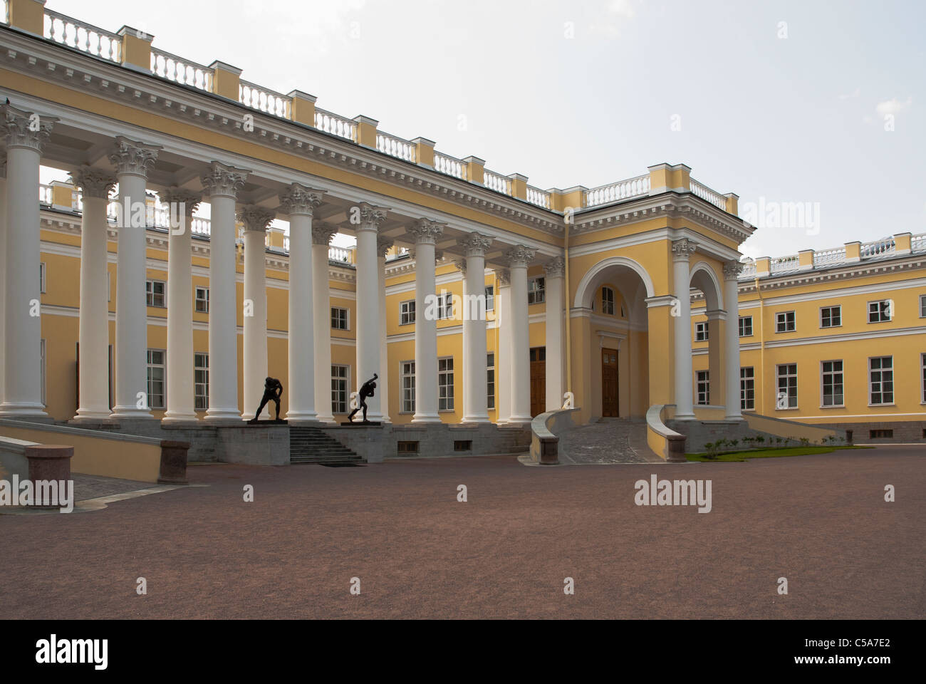 Alexander Palast in Puschkin. St. Petersburg, Russland Stockfoto