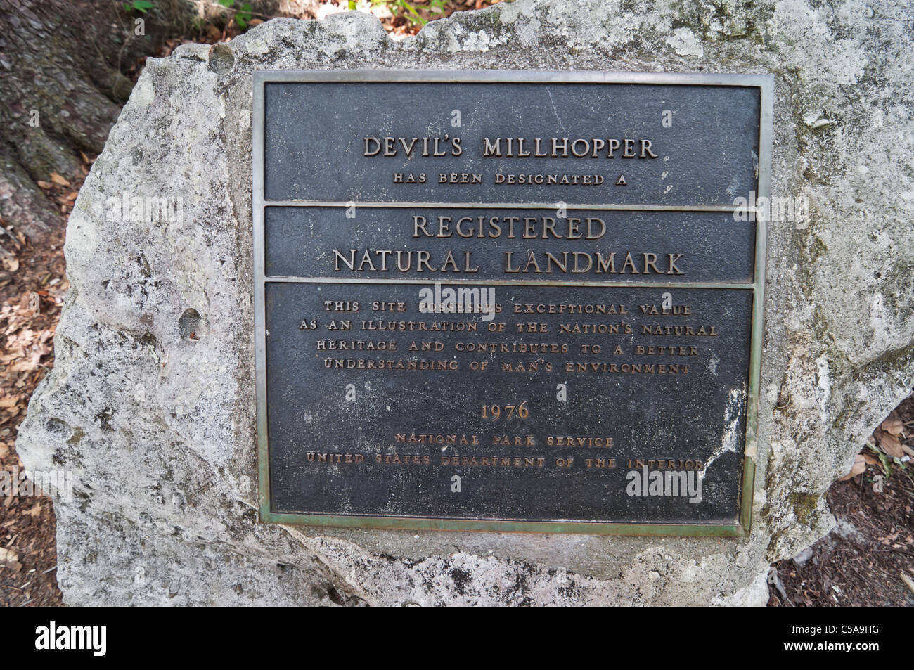 Teufel Millhopper geologischen Staatspark Gainesville Florida Stockfoto