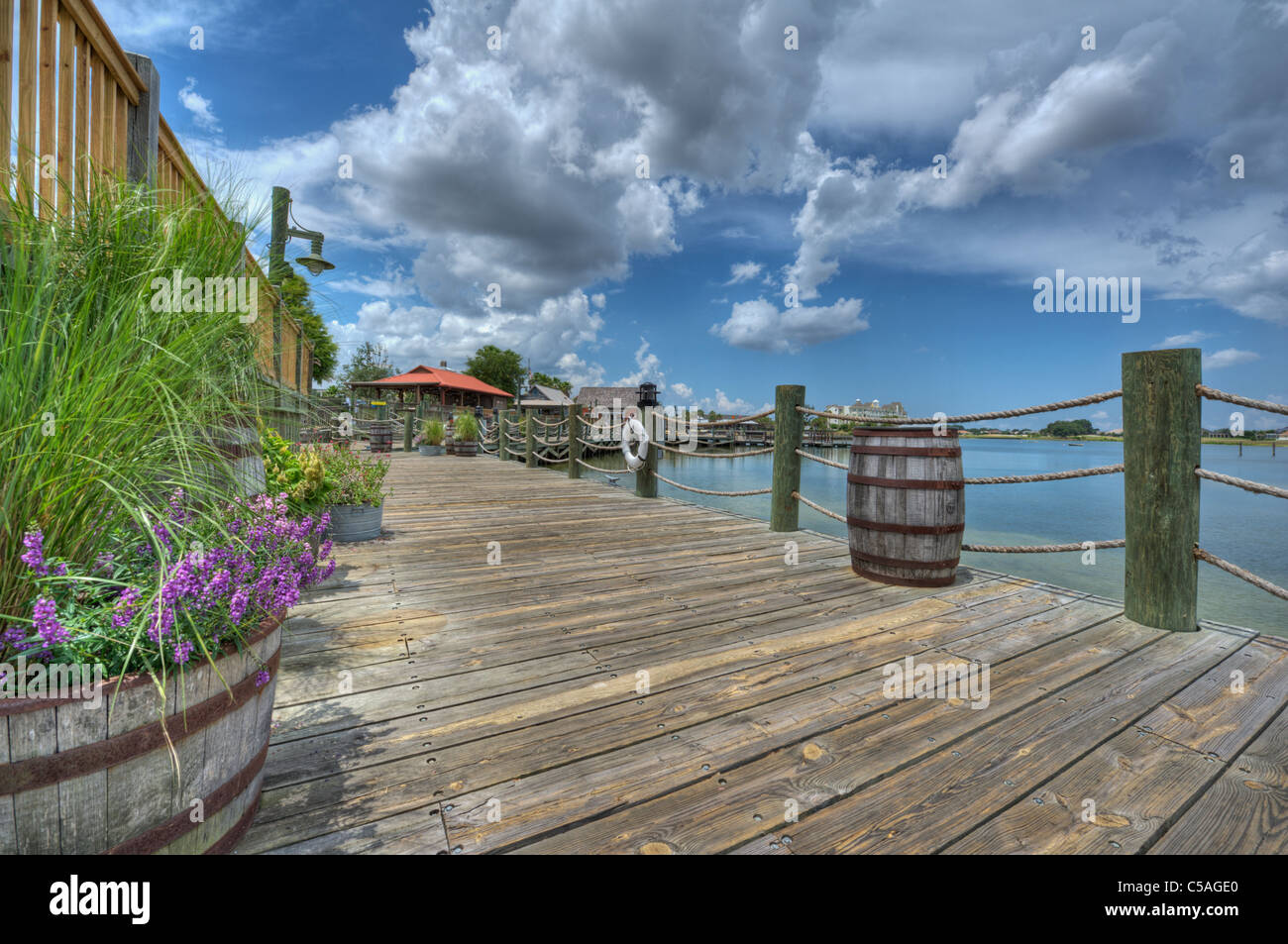 Lake Sumter Landung Boardwalk Stockfoto