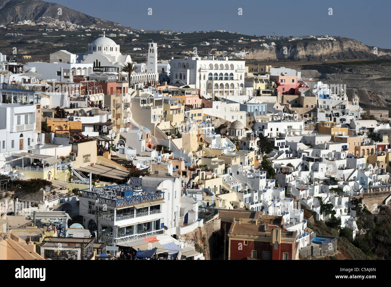 Thira Santorini Griechenland Stockfoto