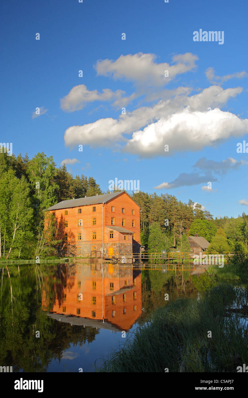 Kiidjärve Wassermühle im Südosten Estlands. Europa Stockfoto