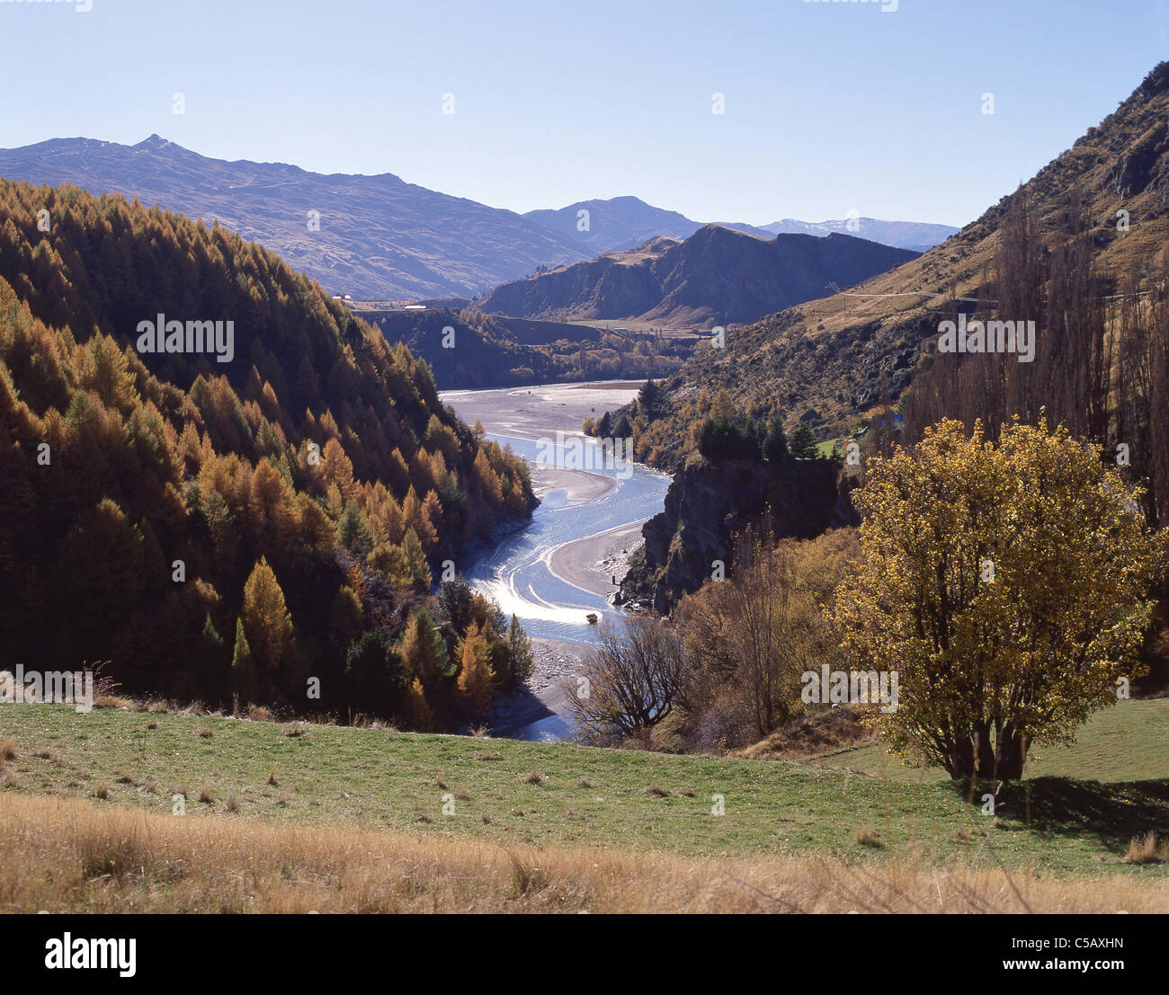 Shotover River von Arthur es Point, Queenstown, Region Otago, Südinsel, Neuseeland Stockfoto
