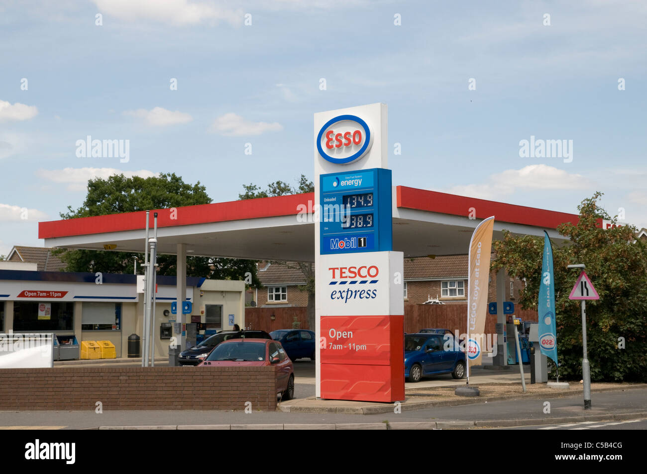 Esso-Tankstelle 2011 Stockfoto