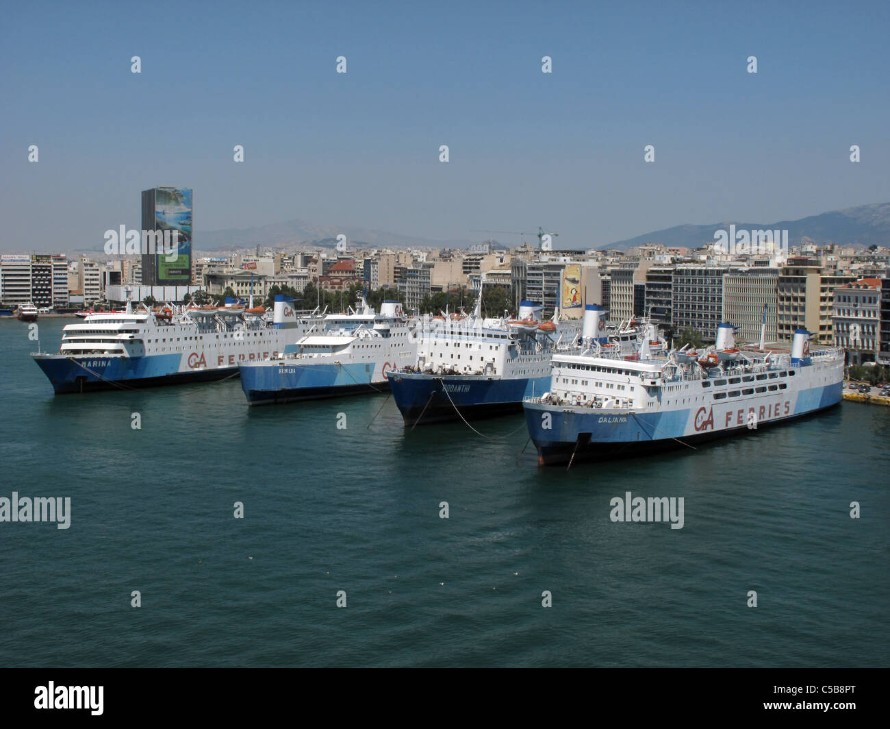 Hafen von Piräus-Griechenland Athen Stockfoto