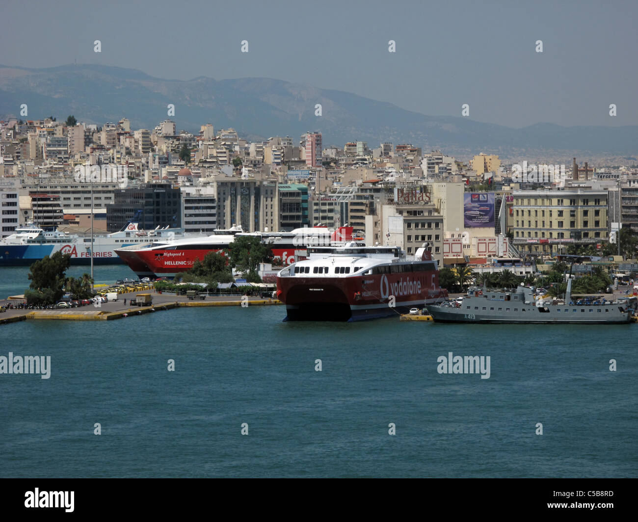 Hafen von Piräus-Griechenland Athen Stockfoto