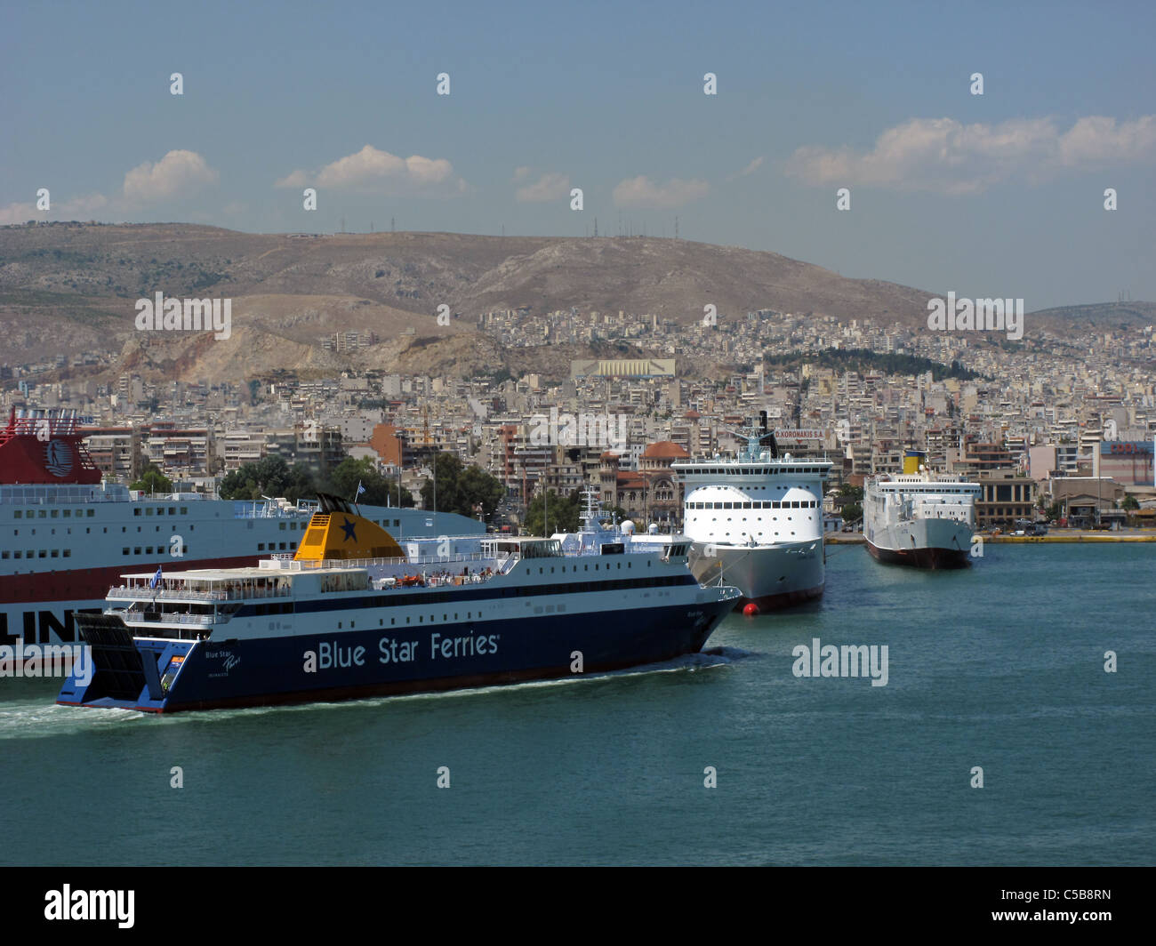 Hafen von Piräus-Griechenland Athen Stockfoto