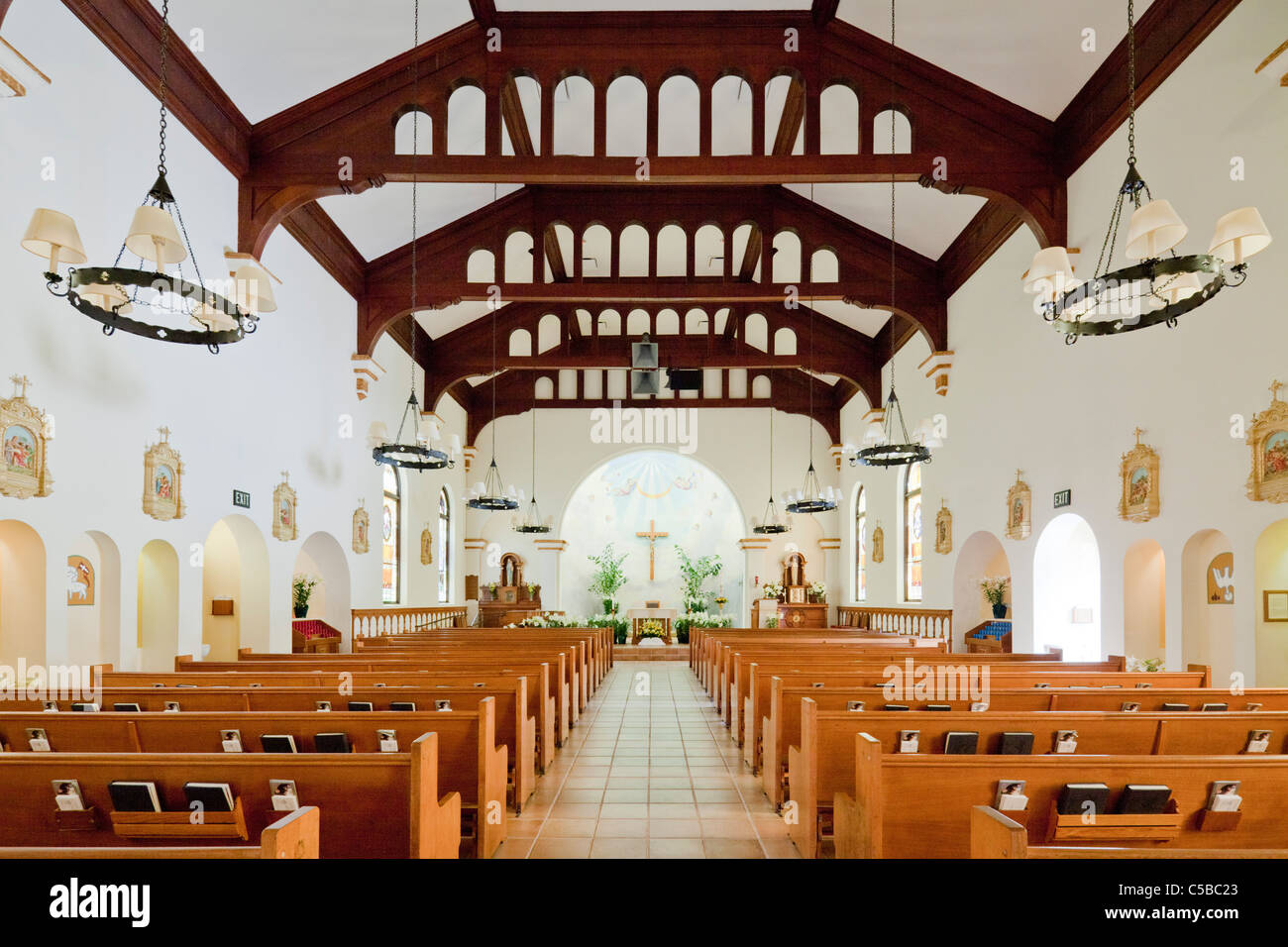 Unbefleckte Empfängnis katholische Kirche, San Diego, CA Stockfoto