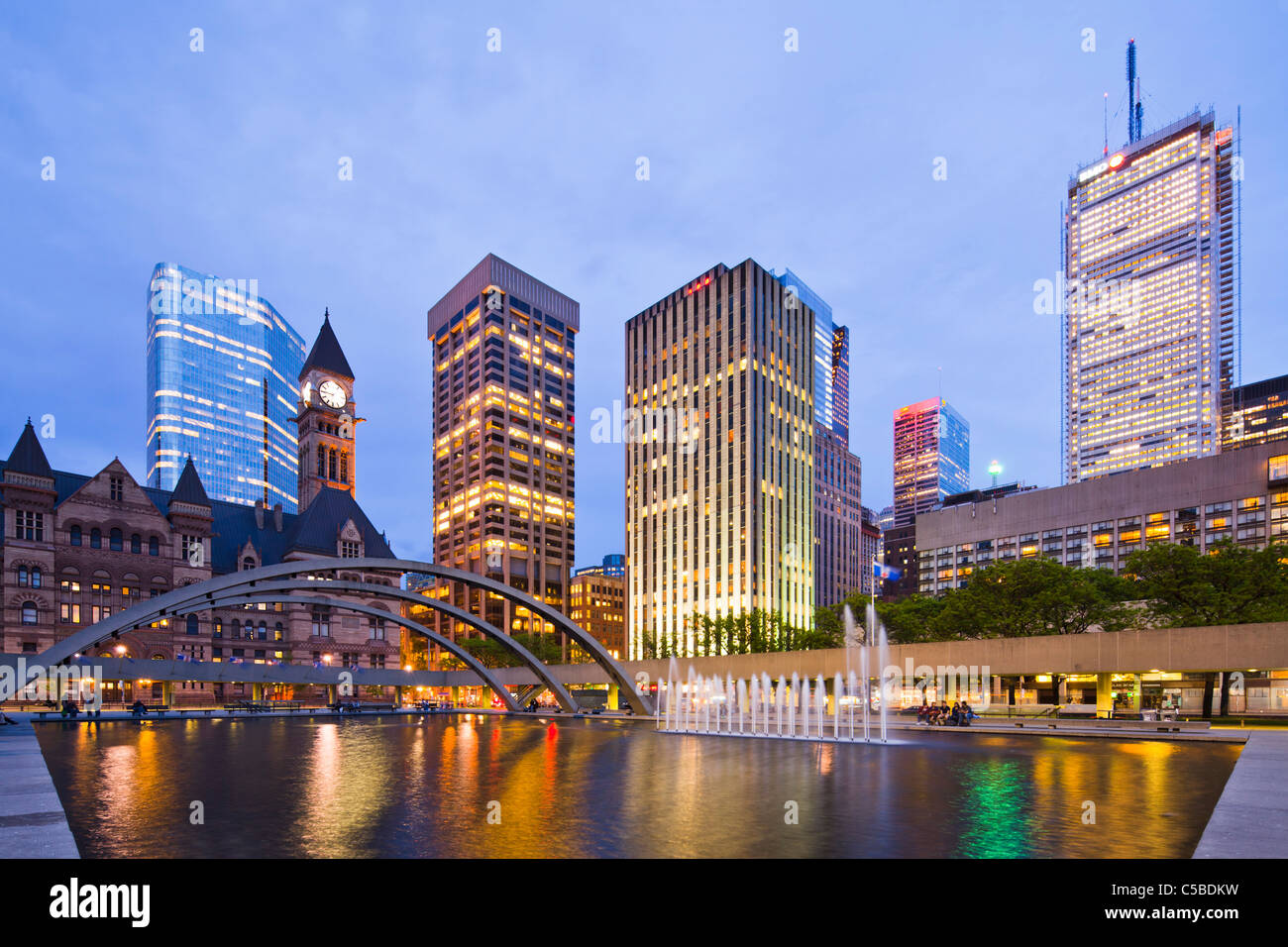 Nathan Phillips Square, Toronto, Ontario Stockfoto