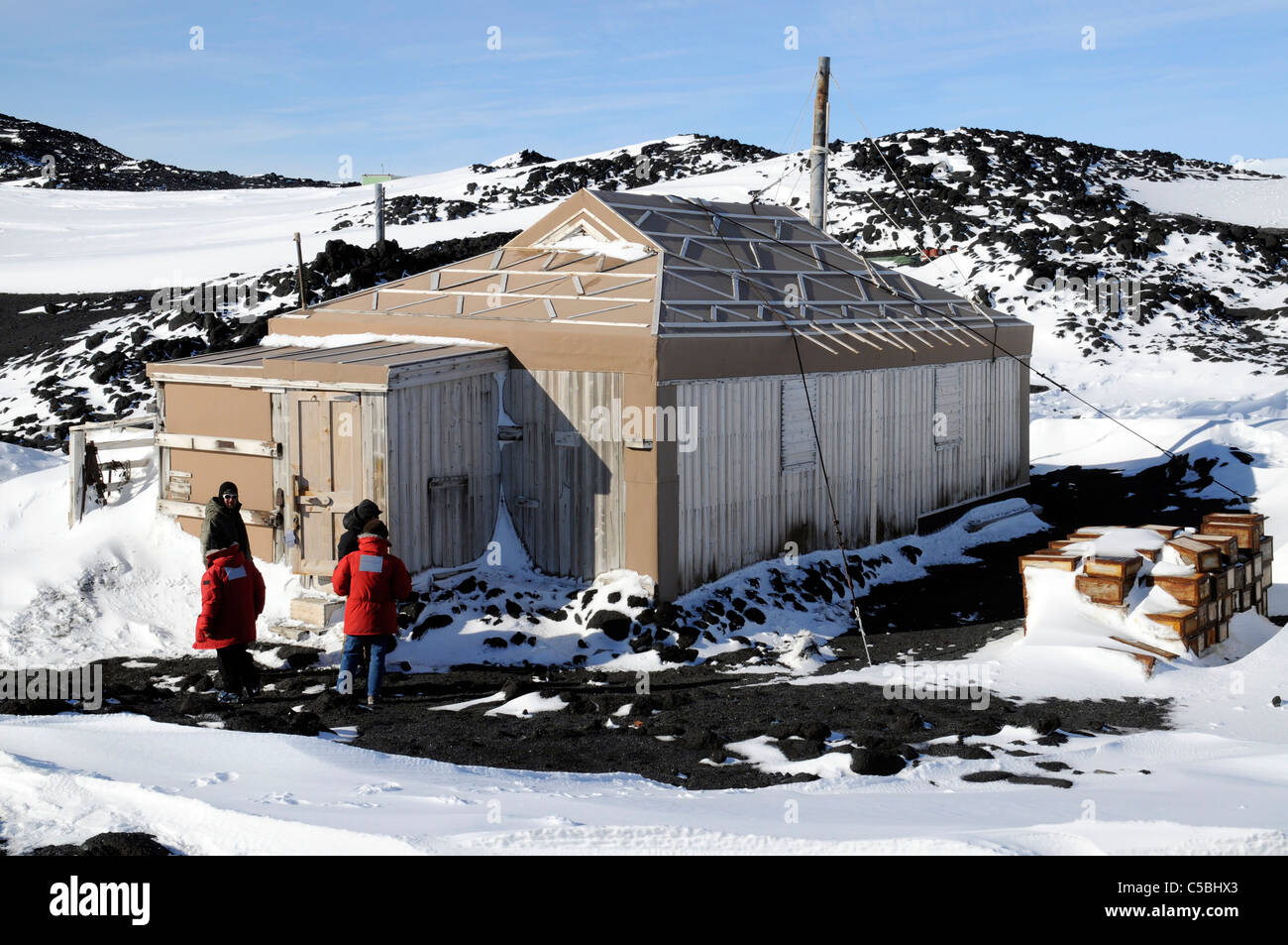 Historischen Shackletons Hütte Kap Royds Antarktis Stockfoto