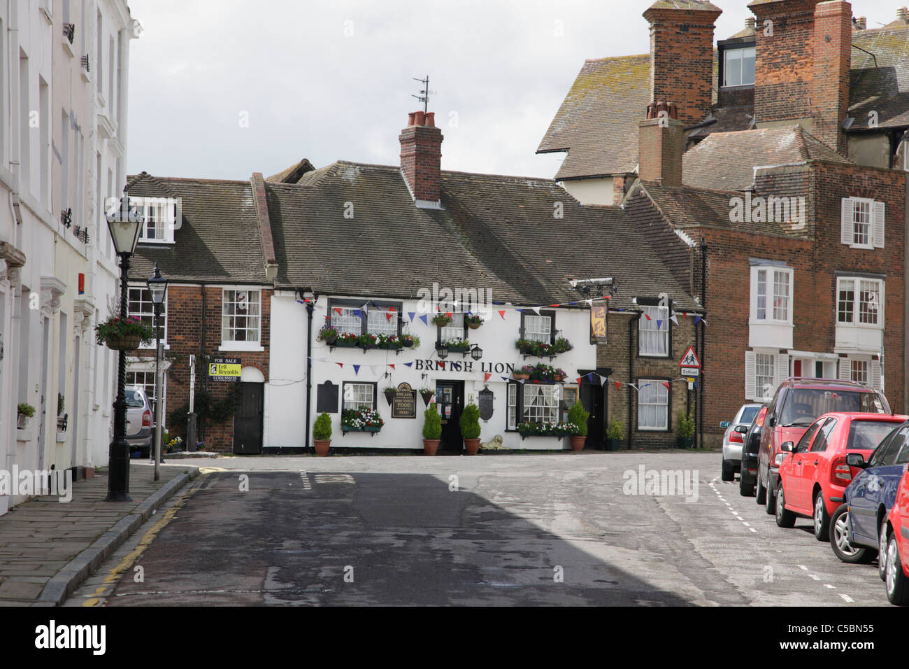 British Lion Public House in The Bayle Folkestone Stockfoto