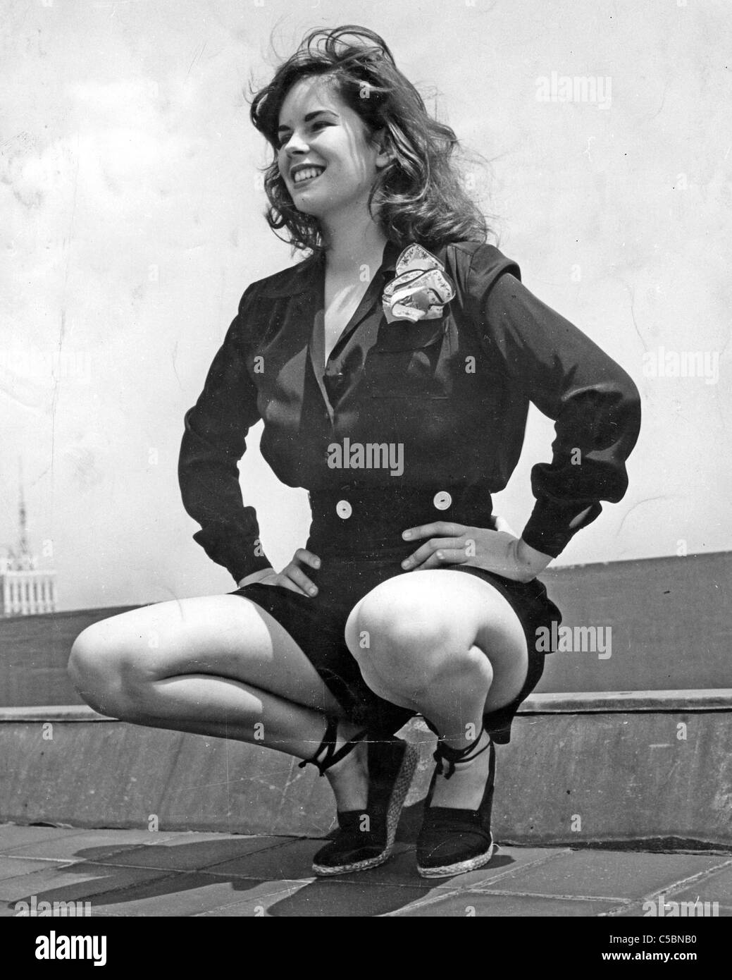 Oona O'Neill Chaplin über 1943 Stockfoto