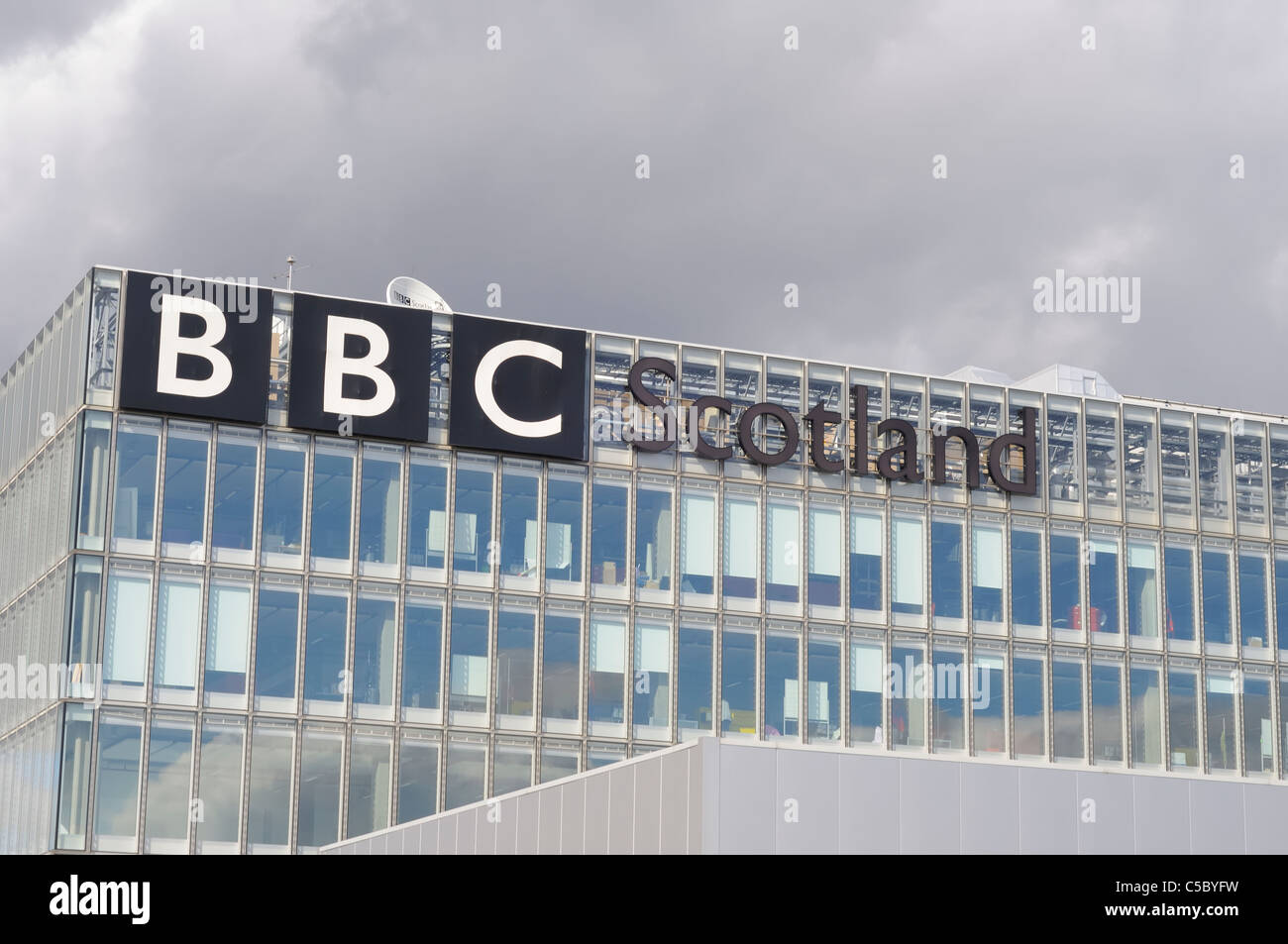 BBC Schottland Hauptquartier In Pacific Quay Glasgow Schottland Stockfoto