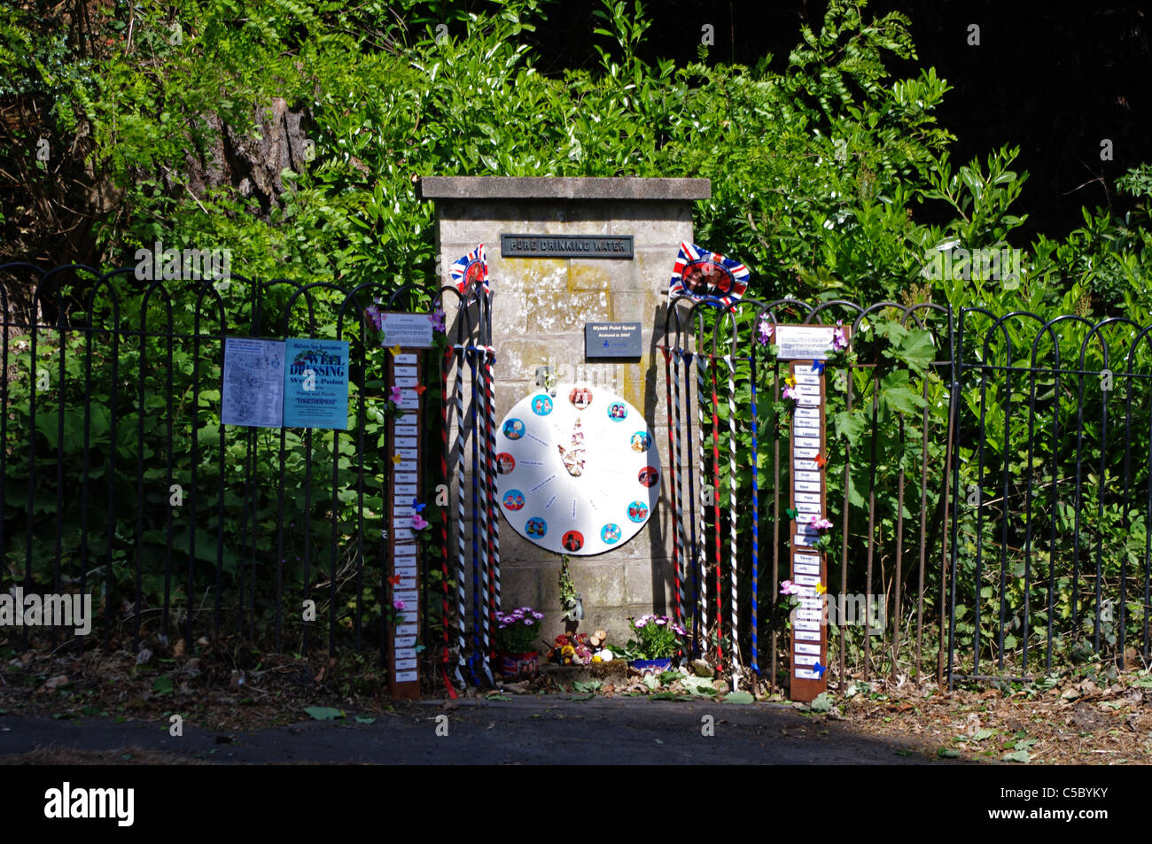 Gassen Punkt Auslauf, Malvern. 2011 gut kleiden. Stockfoto