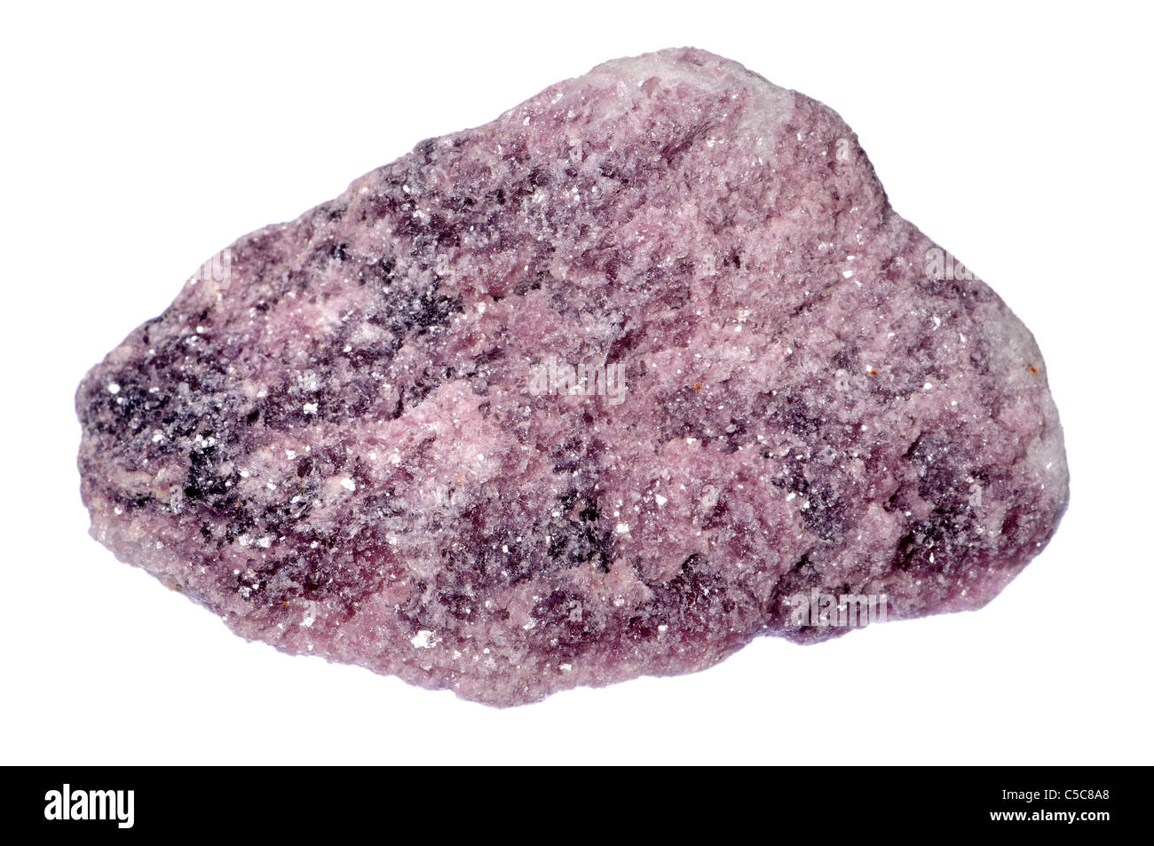 Lepidolith (Madagaskar) Lithium-haltige Glimmer Stockfoto