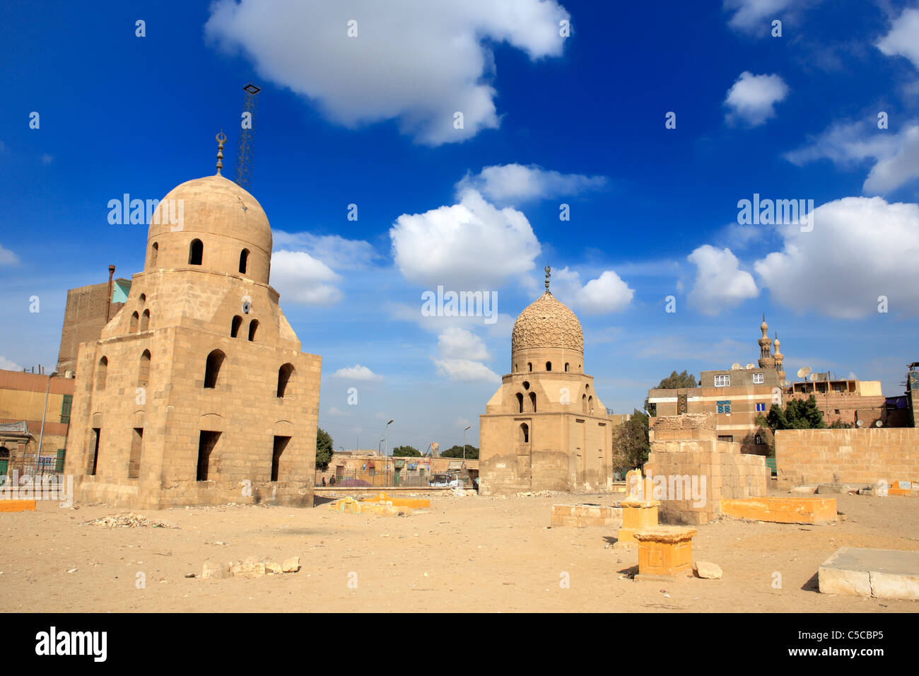 Ganibek (1432) und Qurqumas (1511) Mausoleen, Kairo, Ägypten Stockfoto