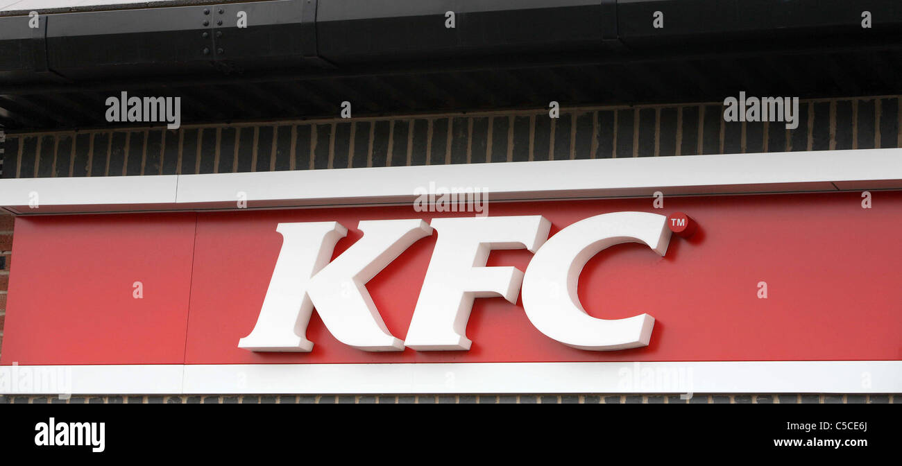 KFC-Zeichen bei services Stockfoto