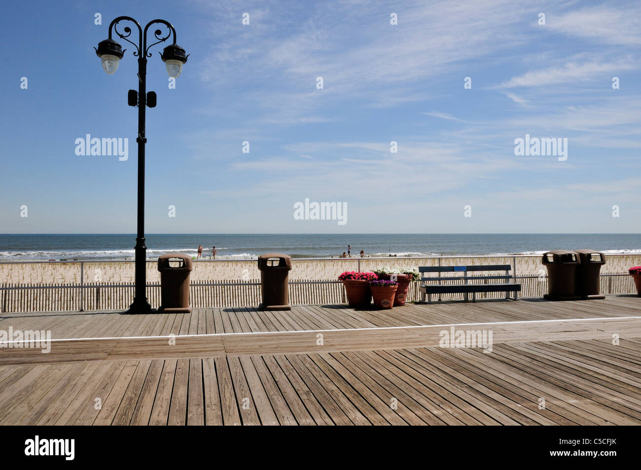 Die Strandpromenade in Ocean City, New Jersey Stockfoto