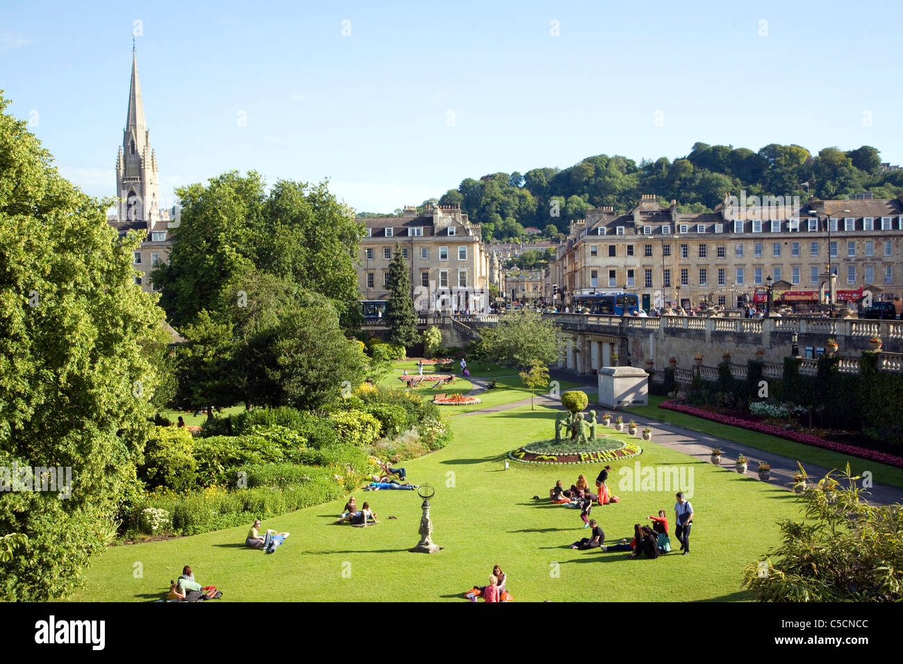 Parade Gardens, Bath, England Stockfoto