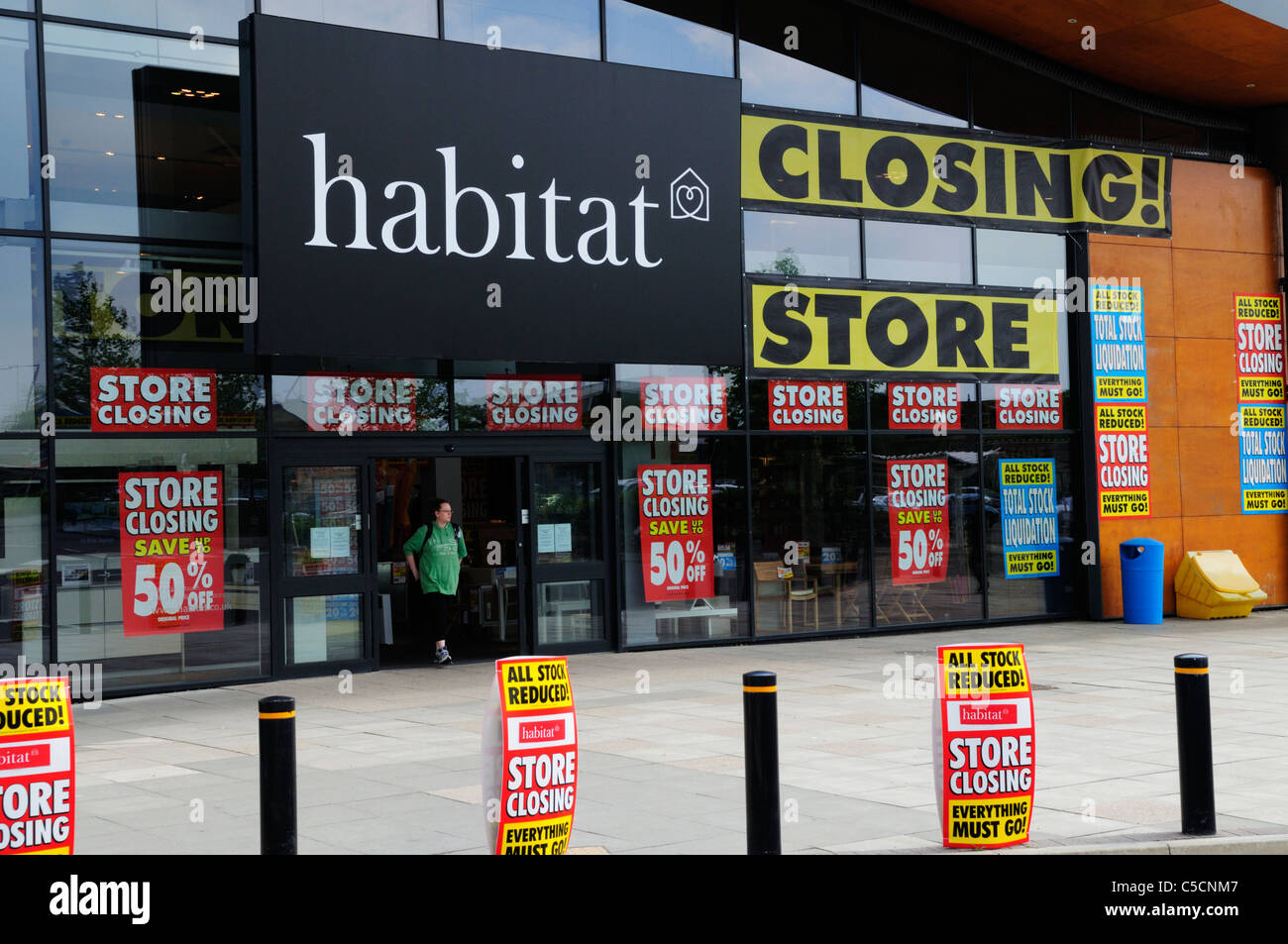 Habitat-Geschäft schließen, Cambridge, England, Vereinigtes Königreich Stockfoto