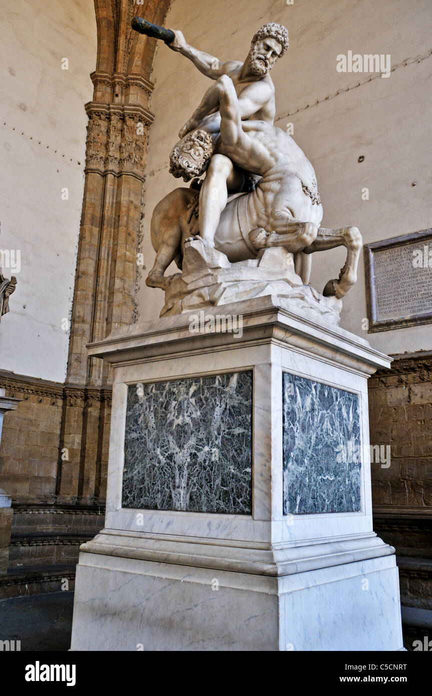 Die Skulptur des Herkules, die Bekämpfung der Zentaur Nessus von