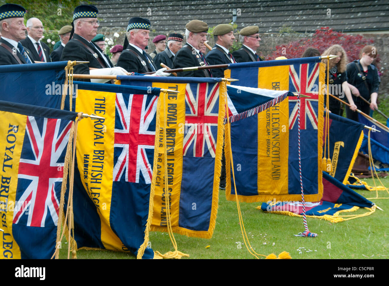 Mitglieder der Royal British Legion an ein Armed Forces Day Parade in