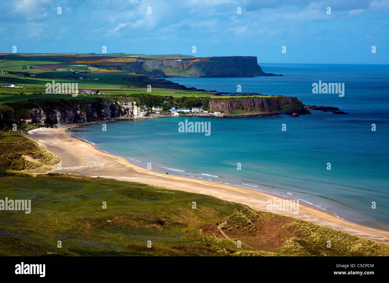 White Park Bay North Antrim Nordküste-Irland Stockfoto
