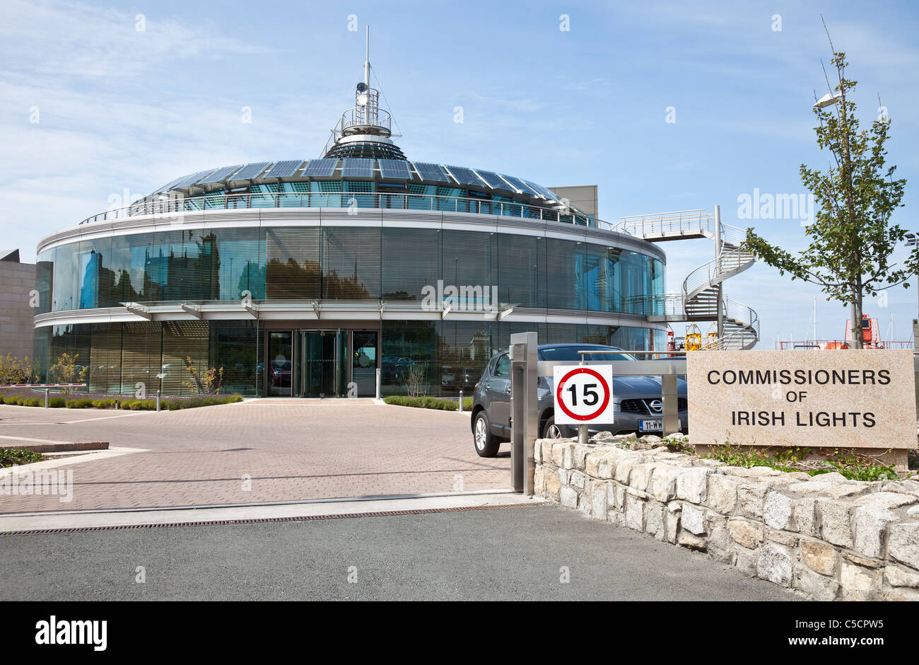 Der Hauptsitz der Kommissare der irischen Lichter in Dun Laoghaire, Irland Stockfoto