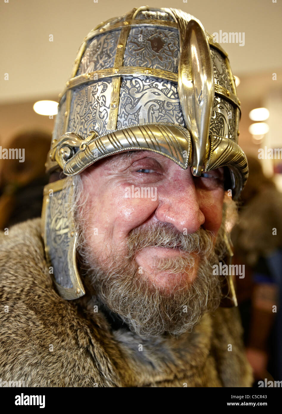 Wikinger an der Up Helly Aa Feuer Festival Shetland-Inseln Stockfoto