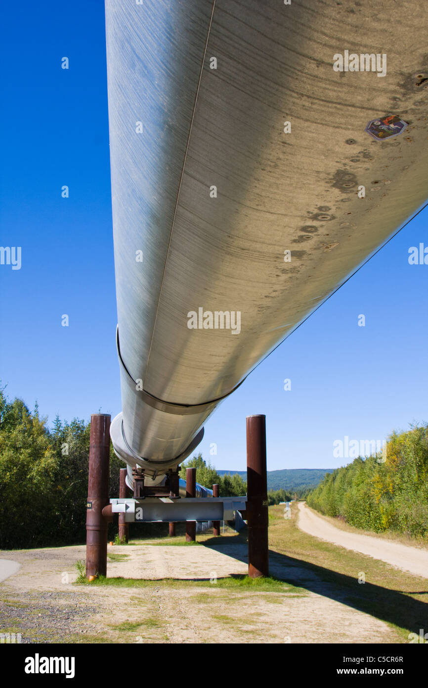 Alyeska-Trans-Alaska-Pipeline System (TAPS) in Alaska. Stockfoto