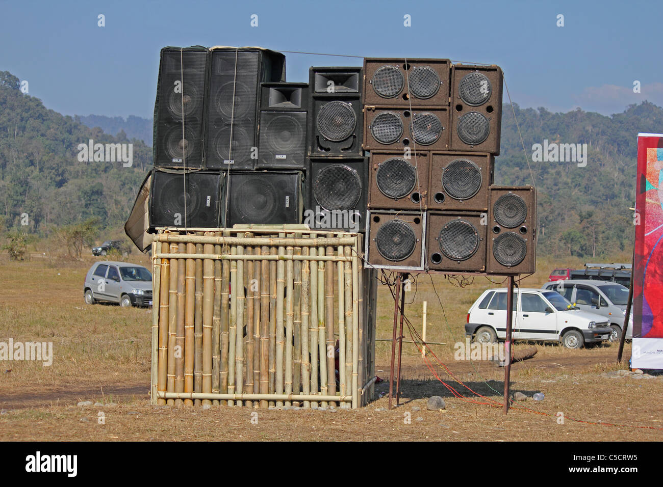Stereo-Lautsprecher Stockfoto