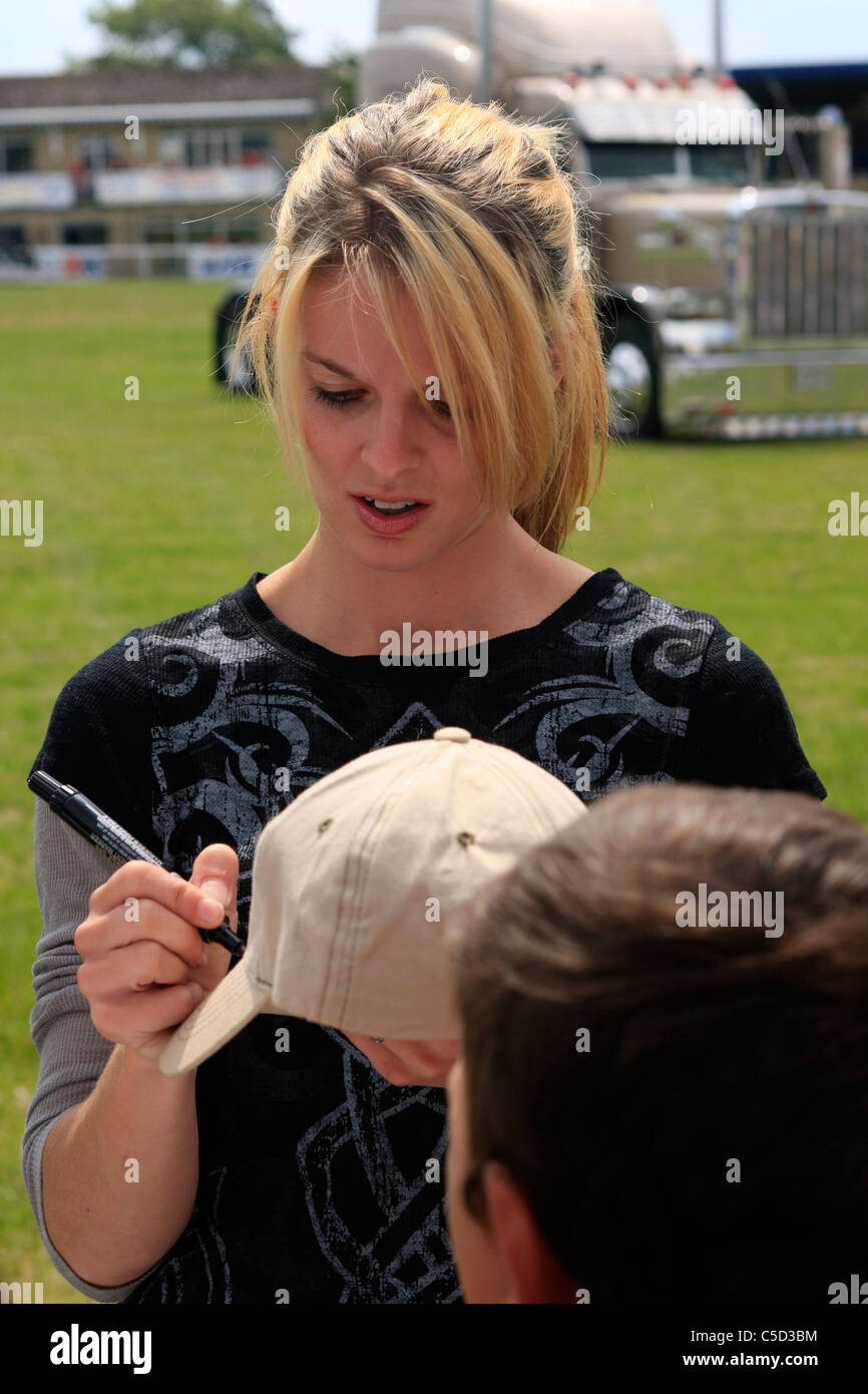 Lisa Kelly Ice Road Truckers Tv Show Ruhm Stockfotografie Alamy